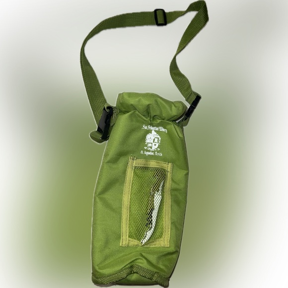 💥 Grab & Go Insulated Canvas Wine Bottle Carrier and Corkscrew St Augustine - Picture 1 of 10